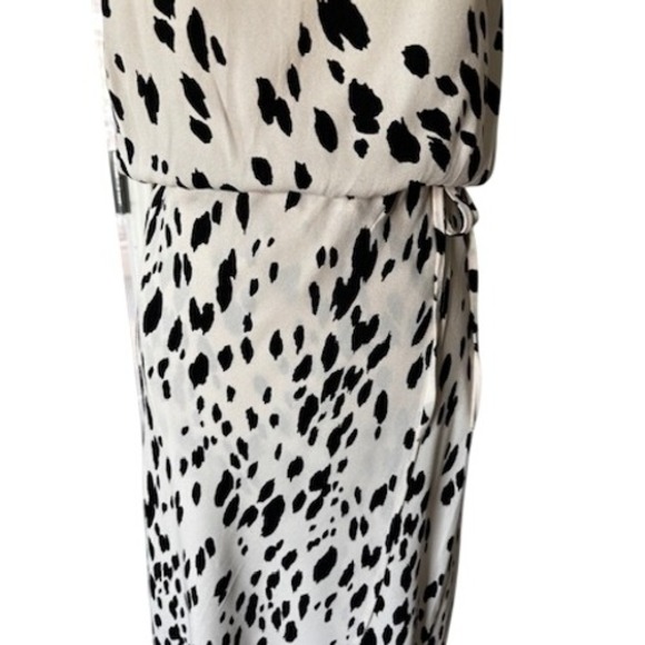 Reformation Dress Size 6 Animal Print Maxi  Spaghetti Strap Faux Wrap Skirt - Picture 6 of 12